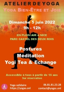 Atelier de yoga en plein air 5/6/2022