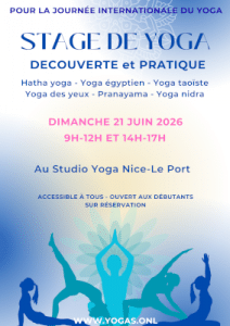 Stage Journée internationale du yoga 21 juin 2026 à Nice
