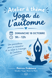 Atelier Yoga de l'automne à Nice-Le Port